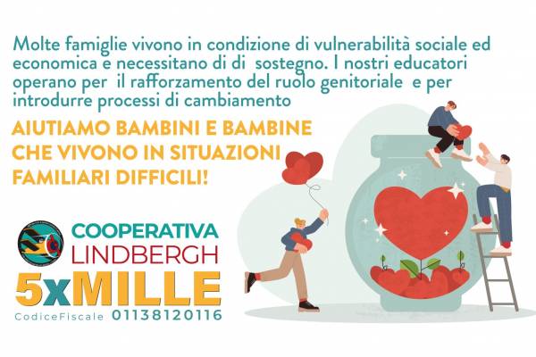 5 x mille alla Cooperativa Lindbergh